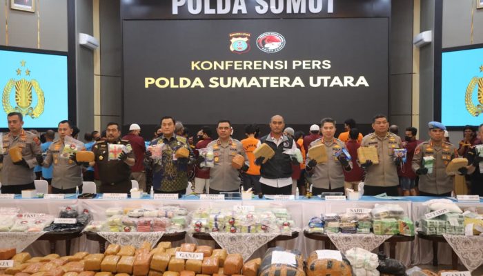 923 Kasus Narkoba Diungkap Polda Sumut Awal 2026, Selamatkan 1,48 Juta Jiwa