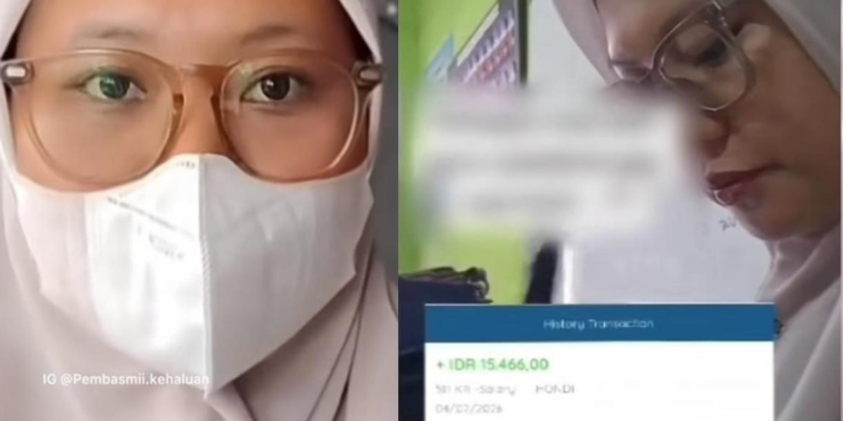 Guru PPPK paruh waktu di Sumedang memperlihatkan bukti honor Rp50.000 dalam video viral di media sosial.