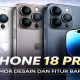 Ilustrasi desain iPhone 18 Pro dan iPhone 18 Pro Max yang dirumorkan membawa peningkatan kamera dan chip A20.