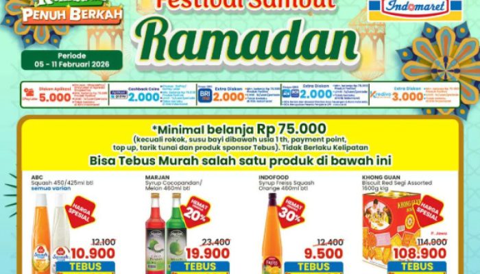 Promo Murah Meraih Indomaret 11 Februari 2026 Sambut Ramadan: Ada Banyak Diskon Lho!