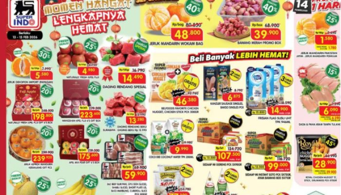 Promo JSM Superindo Murah Meriah Sampai 15 Februari 2026: Diskon Buah dan Daging Jelang Imlek