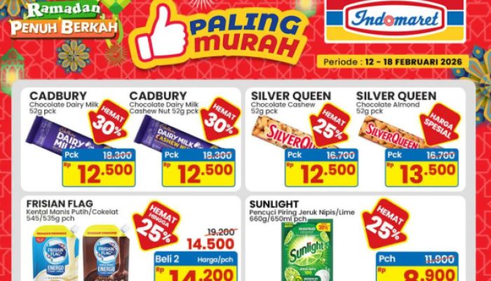 Promo Indomaret Murah Meriah Sampai 18 Februari 2026: Frisian Flag dan Sunlight Diskon 25%