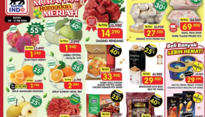 Promo Murah Meriah Superindo weekday Ada Diskon 55% Sampai 12 Februari 2026