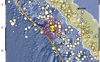 Gempa 6,4 SR Guncang Sinabang-Aceh, Terasa Hingga Medan