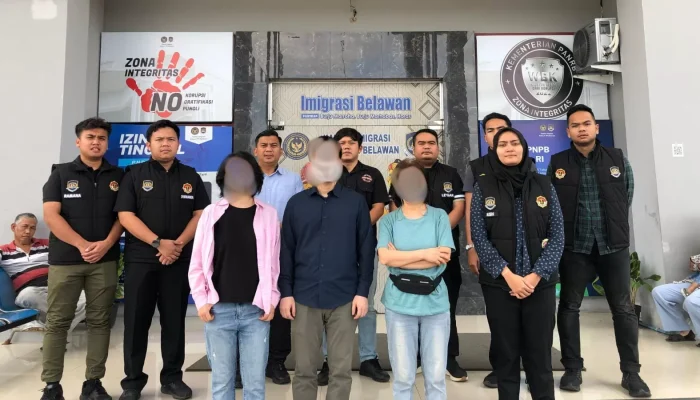 Imigrasi Belawan Deportasi Tiga WN Korea Selatan, Diduga Salahgunakan Izin Tinggal Investor