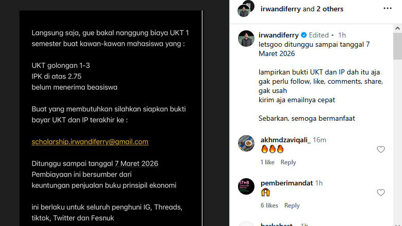 Beasiswa Ferry Irwandi
