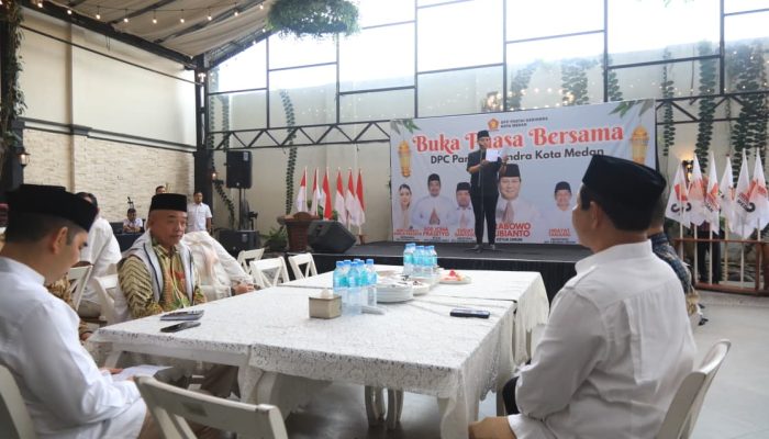 Di Bukber Gerindra, Rico Waas Tegaskan Komitmen Jalankan Program Presiden Prabowo di Kota Medan