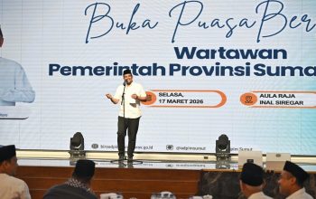 Buka Puasa Bersama Insan Pers, Gubernur Sumut Tekankan Pentingnya Kebebasan Pers