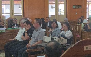 Sidang korupsi aset eks PTPN II di Pengadilan Tipikor Medan dengan empat terdakwa di kursi pesakitan.