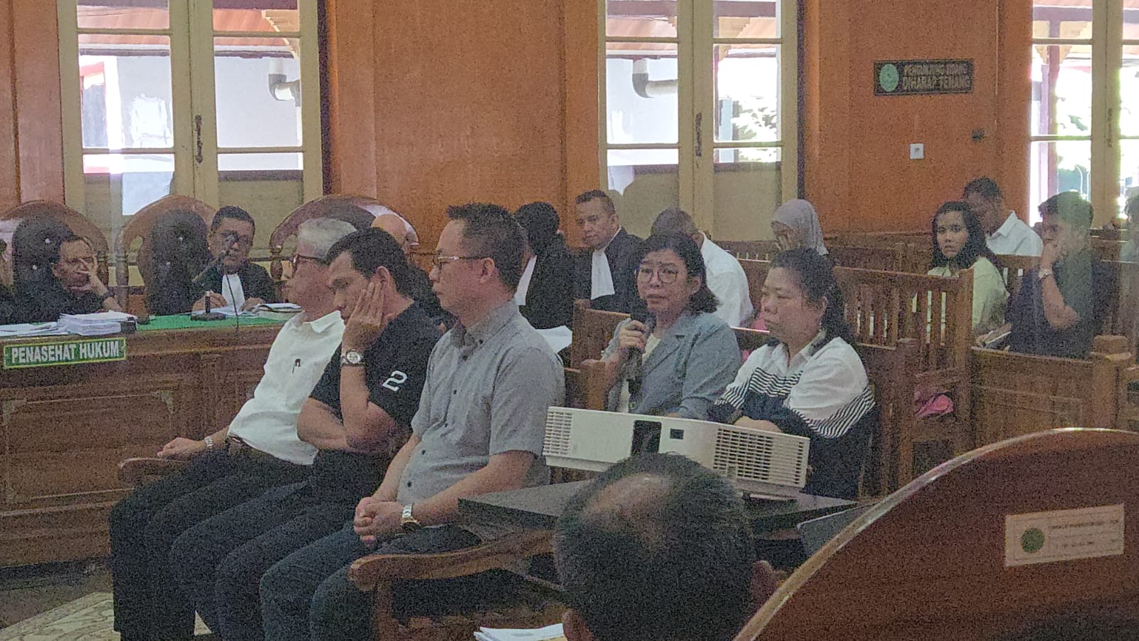 Sidang korupsi aset eks PTPN II di Pengadilan Tipikor Medan dengan empat terdakwa di kursi pesakitan.
