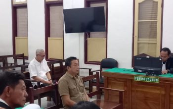 Eks Kadinkes Batubara Wahid Khusyairi menjalani sidang vonis kasus korupsi dana BTT di Pengadilan Tipikor Medan