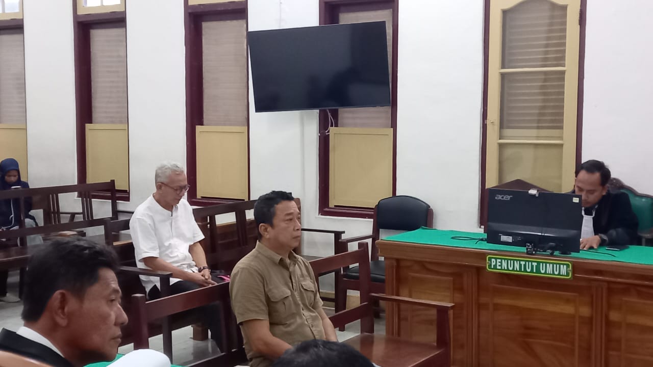Eks Kadinkes Batubara Wahid Khusyairi menjalani sidang vonis kasus korupsi dana BTT di Pengadilan Tipikor Medan