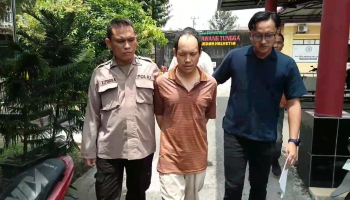 IRT di Medan Helvetia Dianiaya Tetangga Pakai Pahat, Pelaku Ditangkap Polisi