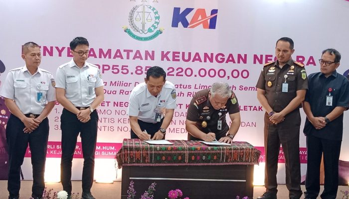 Kejati Sumut Kembalikan 3 Aset PT KAI Senilai Rp 55,8 Miliar