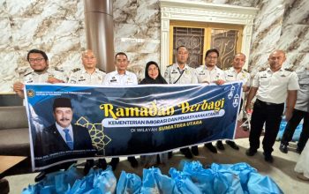 Imigrasi Medan Bagikan 1.500 Paket Bansos Ramadan untuk Warga, Gandeng Bunda Foundation
