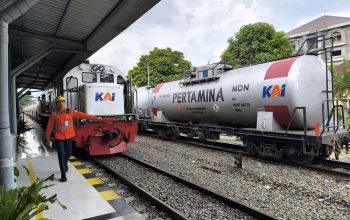 KAI Divre I Sumut Distribusikan 11.118 KL BBM untuk Moda Jalan Raya untuk Dukung Arus Mudik