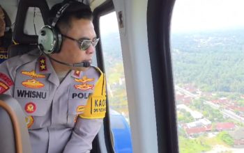 Kapolda Sumut Pantau Arus Mudik via Patroli Udara, Pastikan Jalur Aman dan Lancar