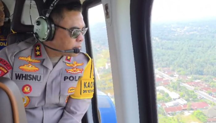 Kapolda Sumut Pantau Arus Mudik via Patroli Udara, Pastikan Jalur Aman dan Lancar