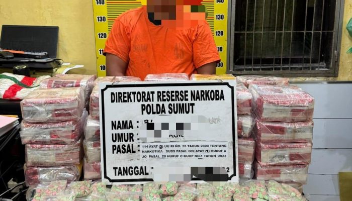 Polda Sumut Gagalkan Penyelundupan 50 Kg Sabu dan 20 Ribu Butir Ekstasi di Perairan Asahan