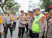 Wakapolda Sumut Cek Pos Terpadu Operasi Ketupat Toba 2026 di Lapangan Merdeka Medan