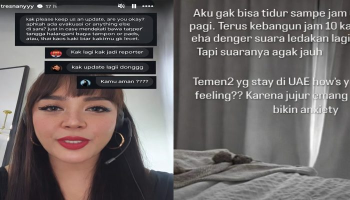 Rudal Iran Lintasi Langit Dubai, Tresnany Moonlight Ungkap Suasana Mencekam di UEA