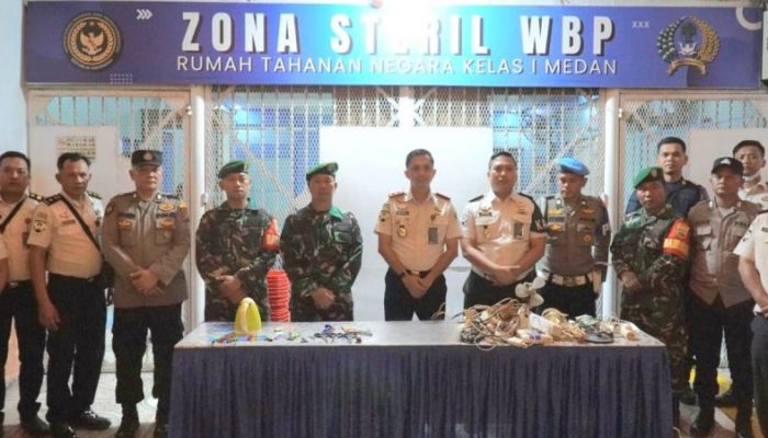 Rutan Kelas I Medan Gencarkan Razia Jelang Lebaran 2026, Targetkan Zero Halinar