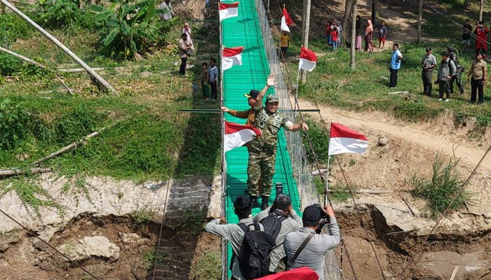 Kasad Simanjuntak Launching 200 Jembatan Garuda di Seluruh Indonesia dari Aceh Utara