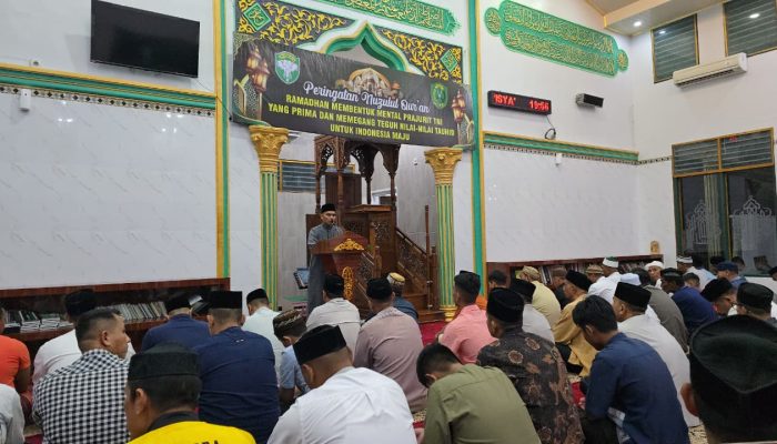 TNI dan Warga Peringati Nuzulul Qur’an Ramadhan 1447 Hijriah di Korem Lilawangsa