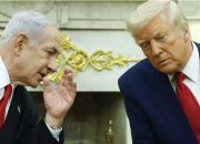 Kepala Nyetanyahu dan Trump Donald