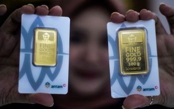Harga Emas Antam Anjlok Rp45 Ribu Dibanderol Rp3.042.000 Per Gram