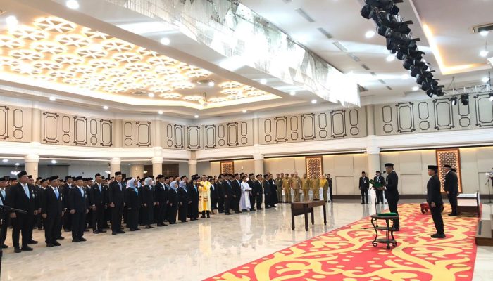 Gubernur Sumut Lantik 308 Pejabat Pemprovsu, 10 Pejabat Pimpinan Tinggi Pratama