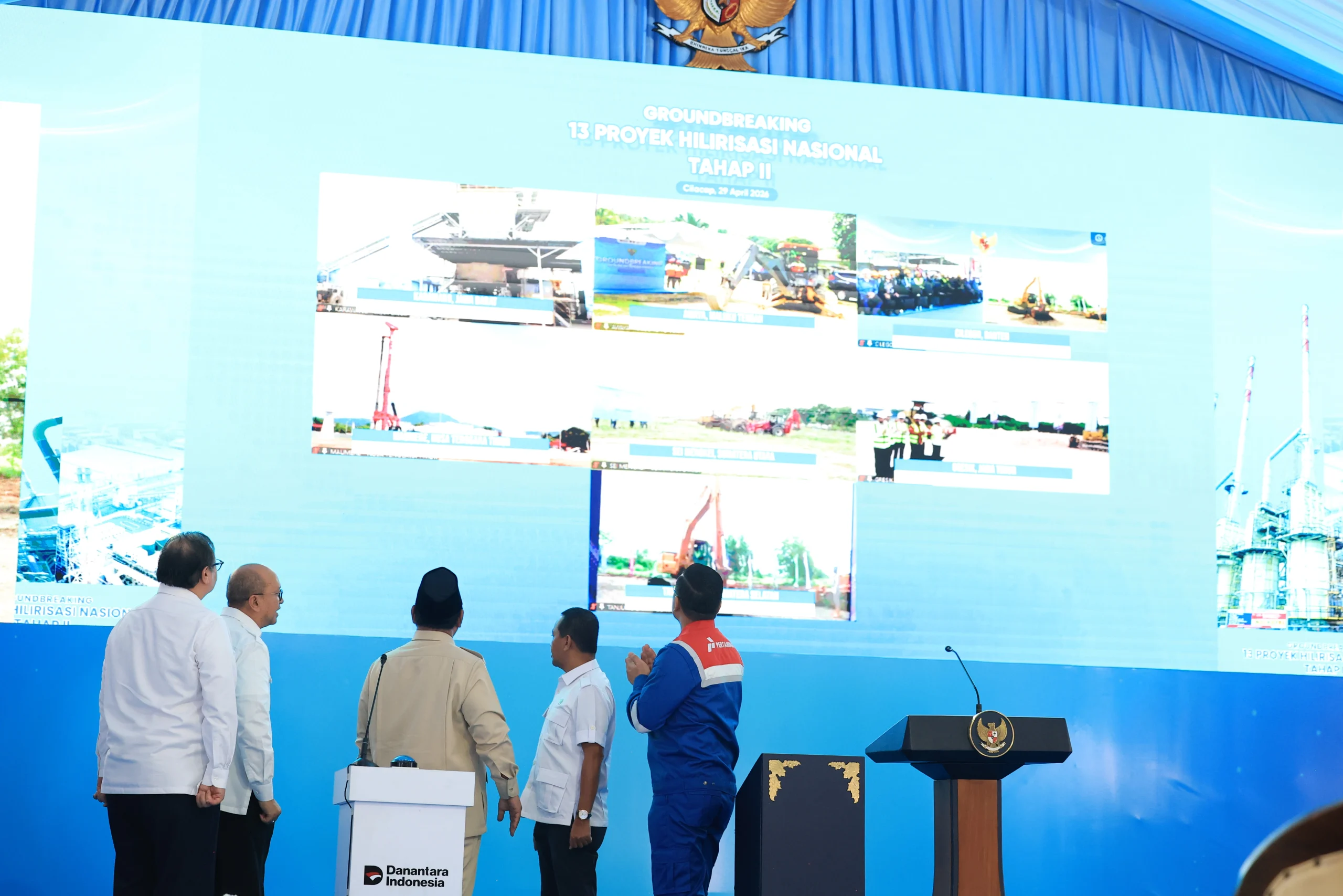 Prabowo Subianto groundbreaking 13 proyek hilirisasi Rp116 triliun di Cilacap