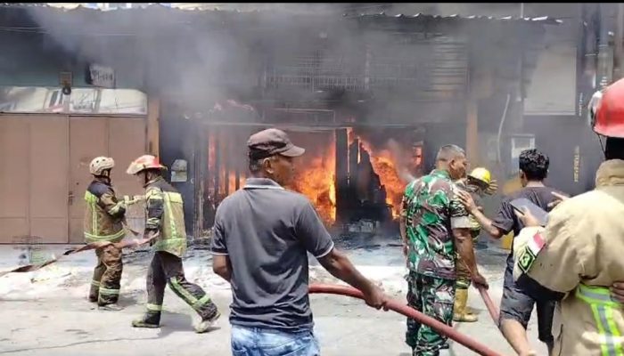 Ruko Cat di Medan Marelan Terbakar, Seorang Pekerja Tewas Terjebak Api