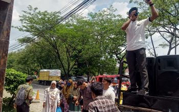 demo Kejati Sumut dana BOS