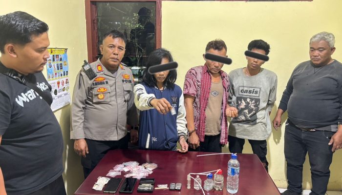 Warga Lapor ke Call Center 110, Polres Karo Tangkap 3 Penyalahguna Narkoba  di Huntap Ture-ture