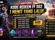 Kode redeem FF SG2 1 menit yang lalu terbaru Free Fire hari ini dengan hadiah gratis diamond dan bundle eksklusif