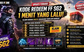 Kode redeem FF SG2 1 menit yang lalu terbaru Free Fire hari ini dengan hadiah gratis diamond dan bundle eksklusif