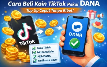 Cara Beli Koin TikTok Pakai DANA 2026: Bebas Gagal & Update Biaya Pajak Terbaru