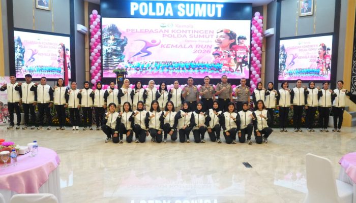 Kapolda Sumut Lepas Kontingen Kemala Run 2026 ke Bali
