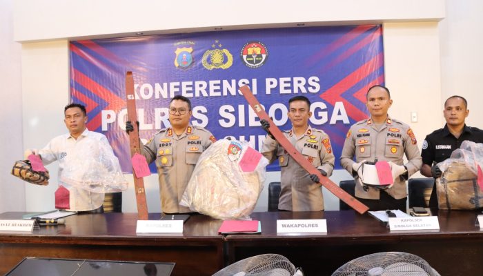 Polres Sibolga Ungkap Dua Kasus Curat, Enam Tersangka Diamankan