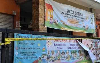 Lokasi Daycare Little Aresha terkait kasus dugaan anak diikat di Daycare Little Aresha Yogyakarta.