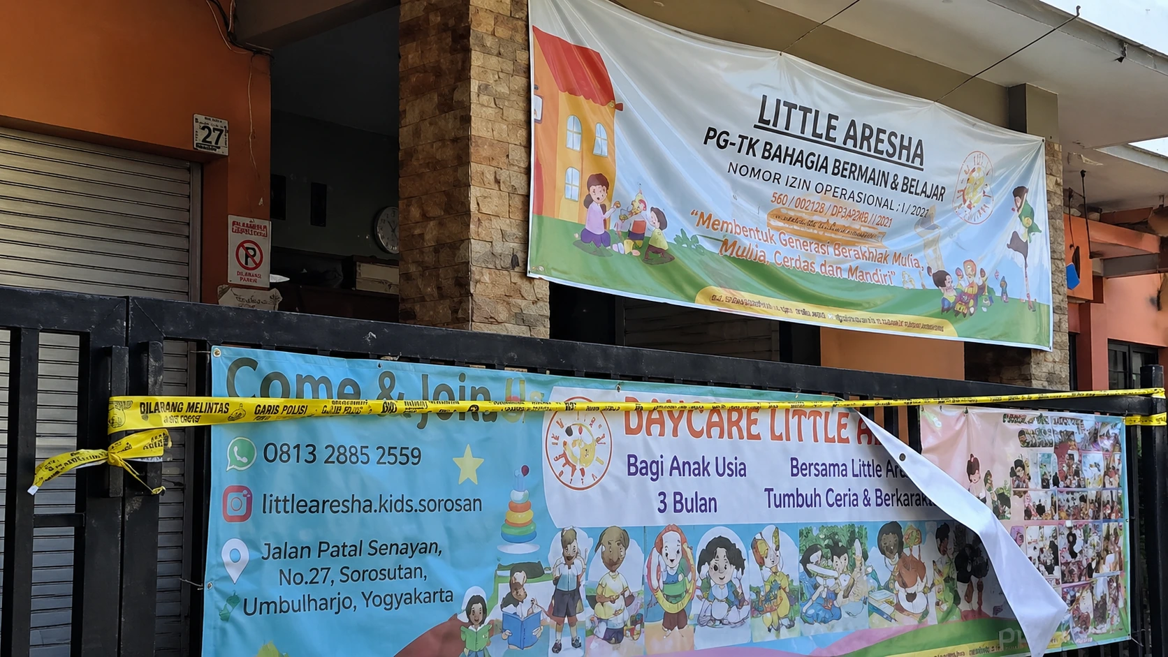 Lokasi Daycare Little Aresha terkait kasus dugaan anak diikat di Daycare Little Aresha Yogyakarta.
