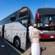 bus jemaah haji kecelakaan di Madinah di kawasan Jabal Magnet Arab Saudi