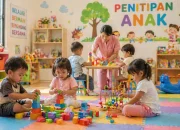 Ilustrasi penitipan anak untuk artikel investigasi Daycare Little Aresha di Yogyakarta.