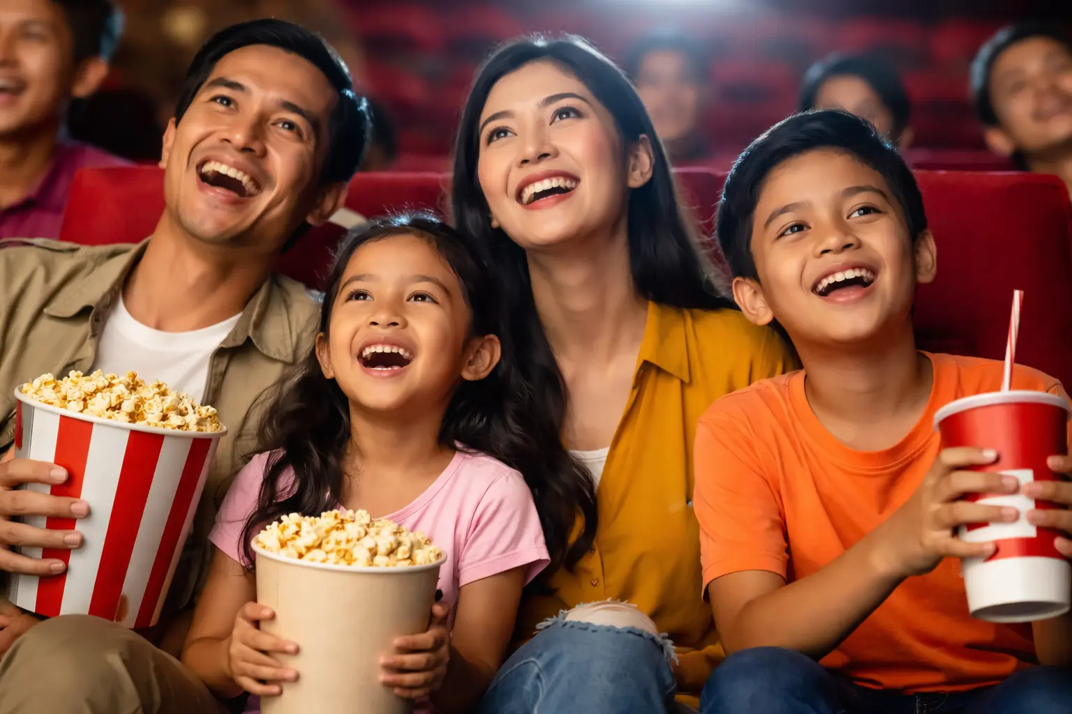 jadwal film bioskop Medan hari ini keluarga menonton film di bioskop saat liburan