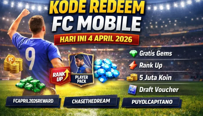 Kode Redeem FC Mobile Hari Ini 4 April 2026 Terbaru, Klaim Gems dan Rank Up Gratis dari EA Sports