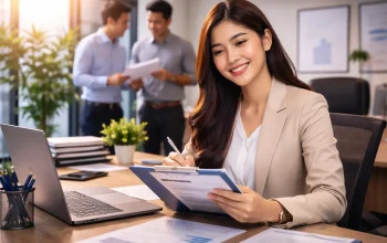 lowongan kerja Medan 2026 posisi staff administrasi di perusahaan kantor modern untuk fresh graduate dan lulusan D3 di Medan.