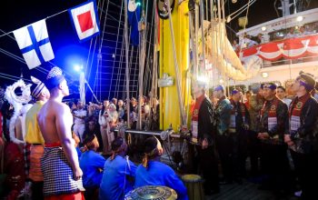 Wali Kota Kenalkan Medan Sebagai Kota Multikultural di Deck Reception ASEAN Plus Cadet Sail 2026