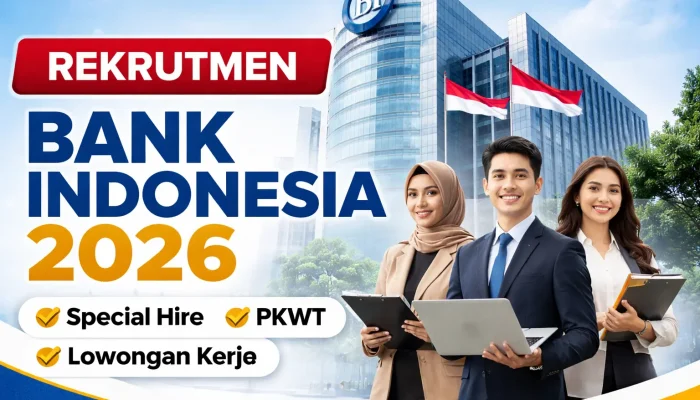Rekrutmen PKWT Bank Indonesia 2026 Dibuka, Ini Daftar Lowongan Kerja BI Jalur Special Hire dan PKWT