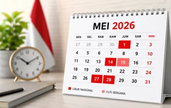 Tanggal Merah Mei 2026 Resmi Ditetapkan, Ada 4 Libur Nasional dan 2 Cuti Bersama, Siap Long Weekend!